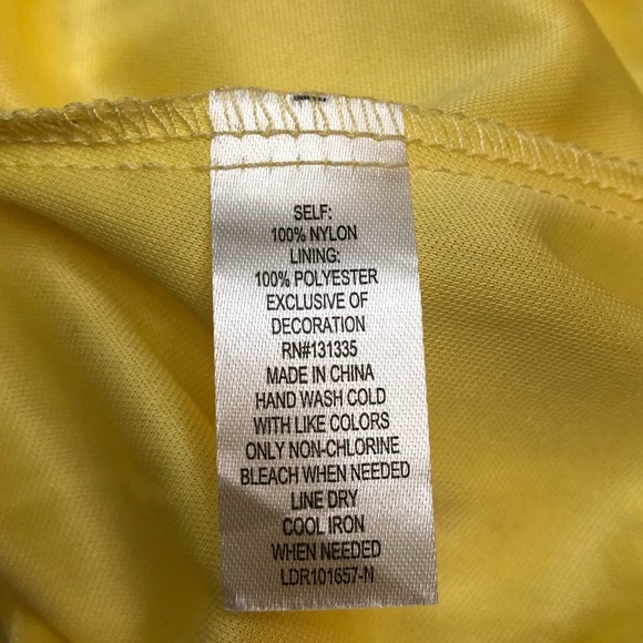 Socialite Yellow Lace Sheer Mini Dress - Picture 10 of 11